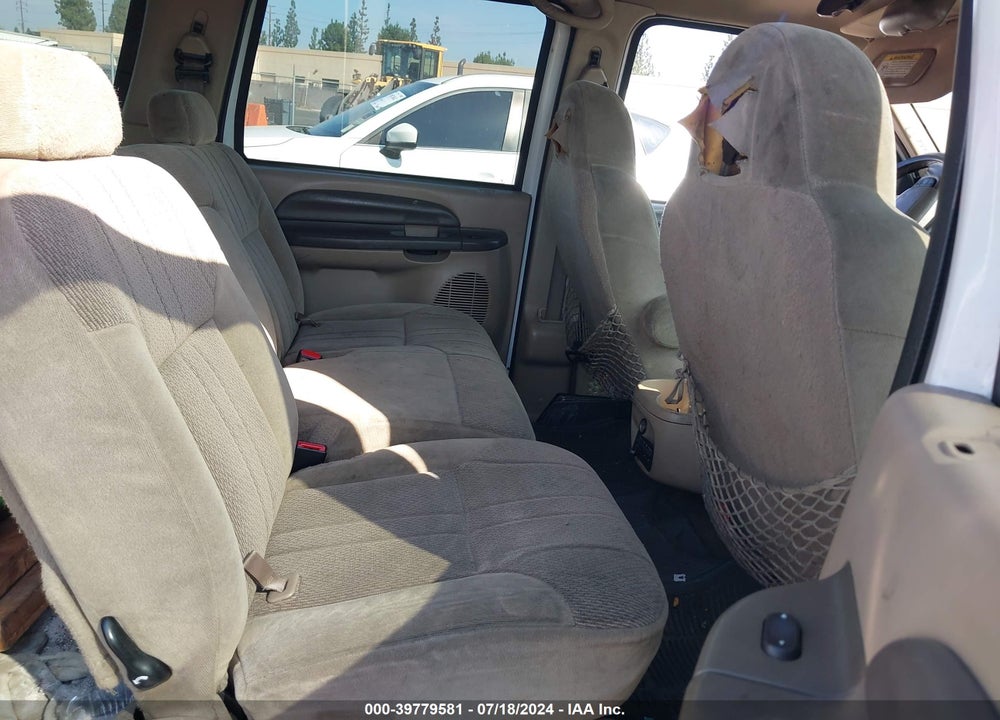 2000 FORD EXCURSION XLT VIN: 1FMNU40L6YEA01837