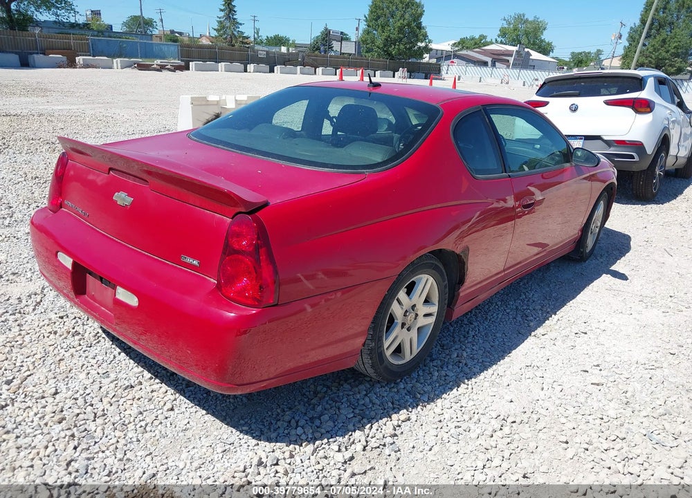 2007 CHEVROLET MONTE CARLO LT VIN: 2G1WK16K479397644