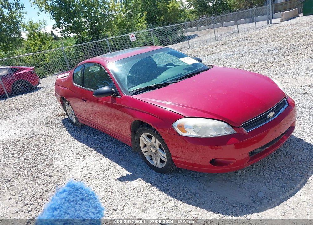 2007 CHEVROLET MONTE CARLO LT VIN: 2G1WK16K479397644