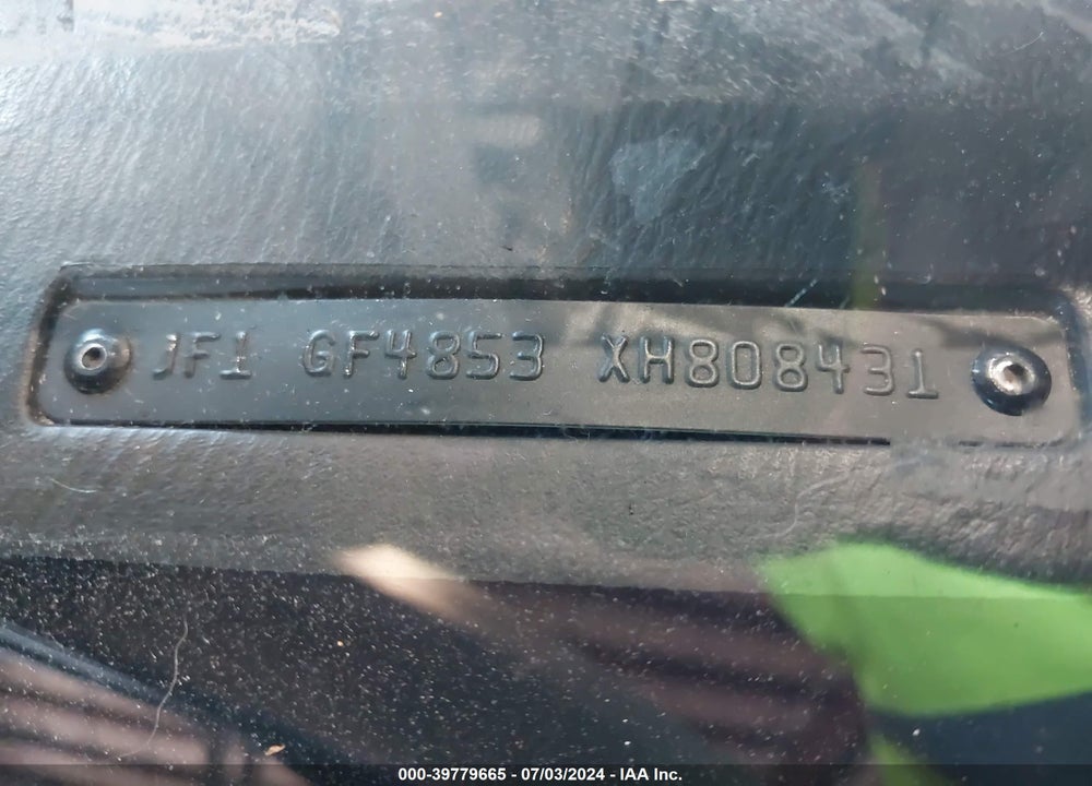 1999 SUBARU IMPREZA OUTBACK SPORT VIN: JF1GF4853XH808431