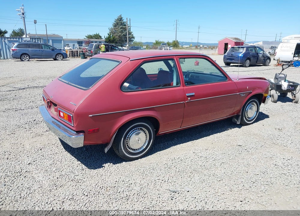1977 CHEVROLET CHEVETTE VIN: 1B08E7Y100358