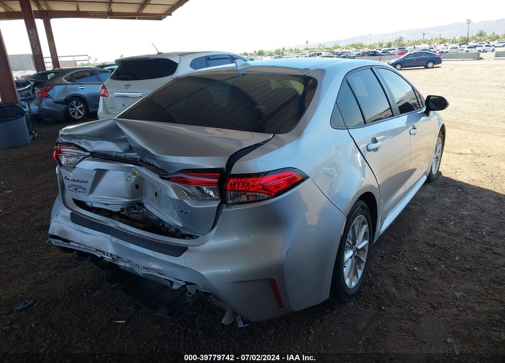 2022 TOYOTA COROLLA LE VIN: JTDHPMAE3NJ196260