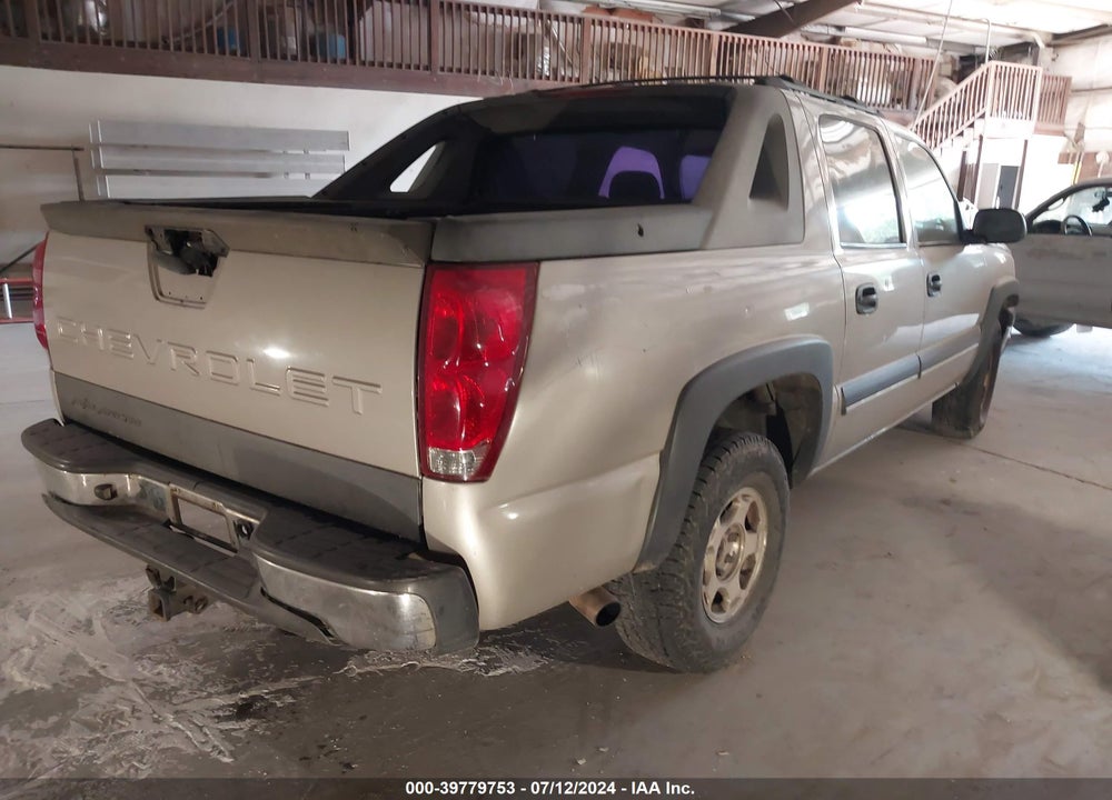 2004 CHEVROLET AVALANCHE 1500 VIN: 3GNEC12T64G145529