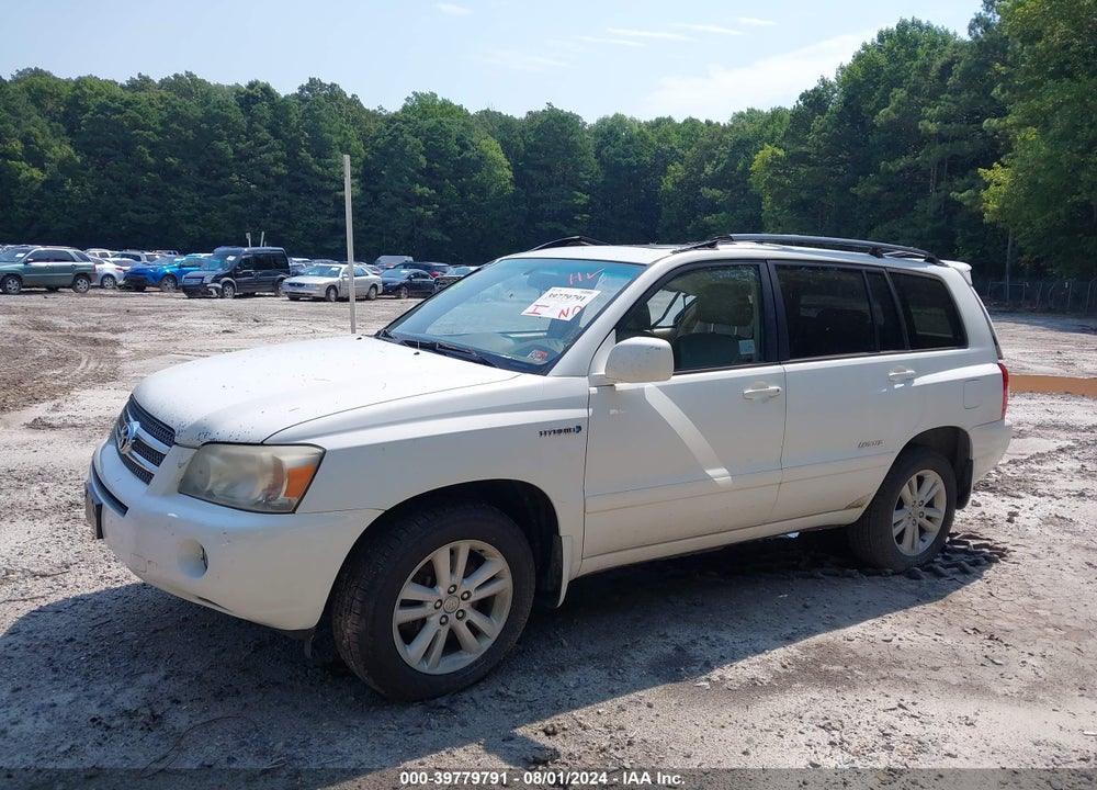 2007 TOYOTA HIGHLANDER HYBRID LIMITED V6 VIN: JTEGW21A270017680