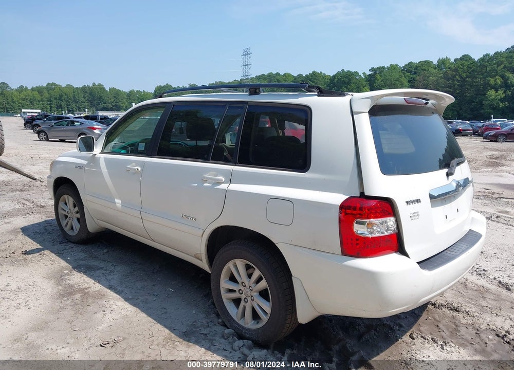 2007 TOYOTA HIGHLANDER HYBRID LIMITED V6 VIN: JTEGW21A270017680