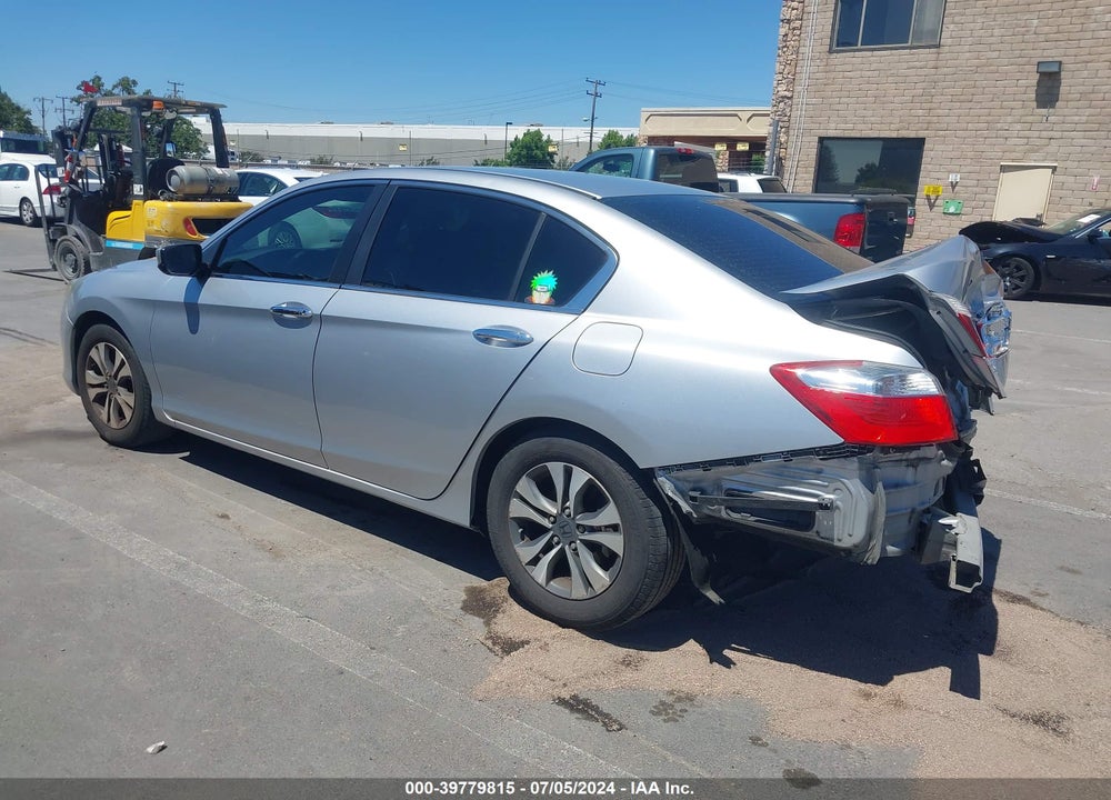 2013 HONDA ACCORD LX VIN: 1HGCR2F37DA001678