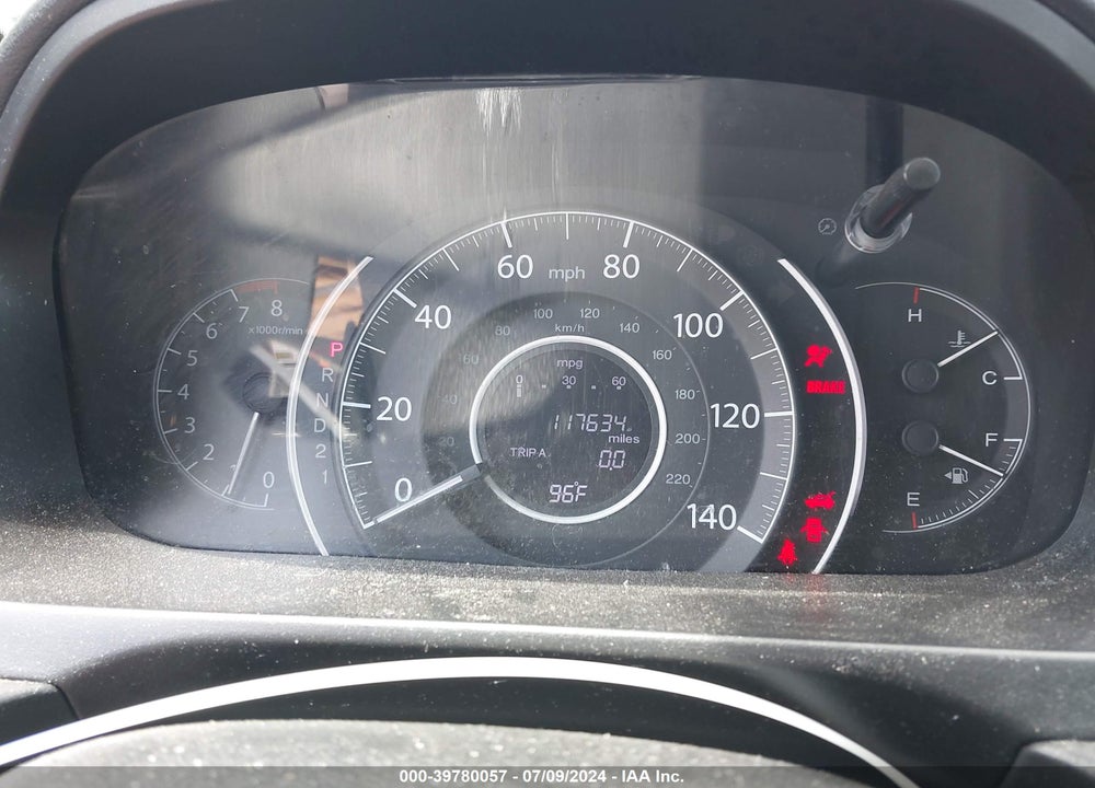 2012 HONDA CR-V LX VIN: 5J6RM3H30CL031015