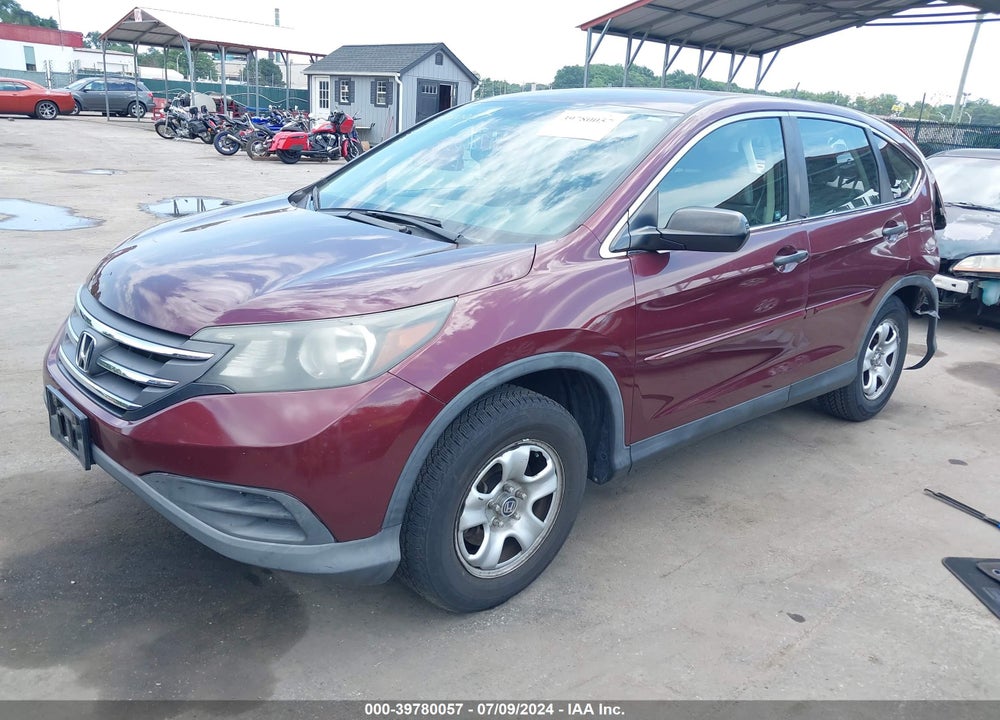 2012 HONDA CR-V LX VIN: 5J6RM3H30CL031015