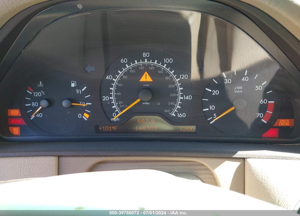 1999 MERCEDES-BENZ E 430 VIN: WDBJF70H9XA769570