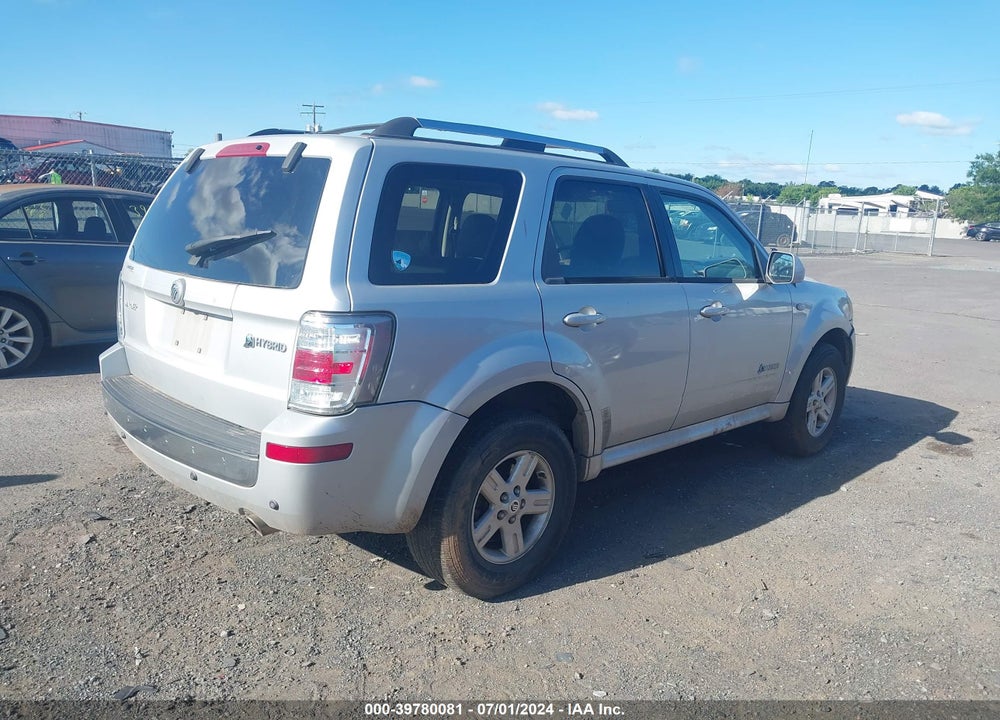 2008 MERCURY MARINER HYBRID VIN: 4M2CU39H88KJ19095