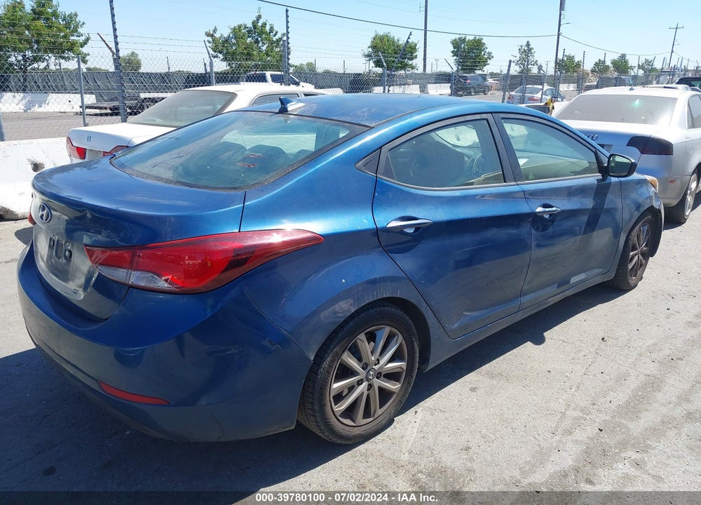 2015 HYUNDAI ELANTRA SE VIN: KMHDH4AE4FU355116