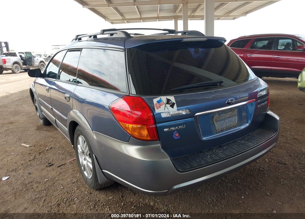2005 SUBARU OUTBACK 2.5I VIN: 4S4BP61C657340957