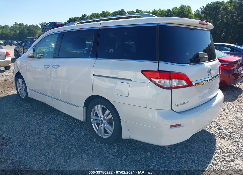 2011 NISSAN QUEST SL VIN: JN8AE2KP8B9004036