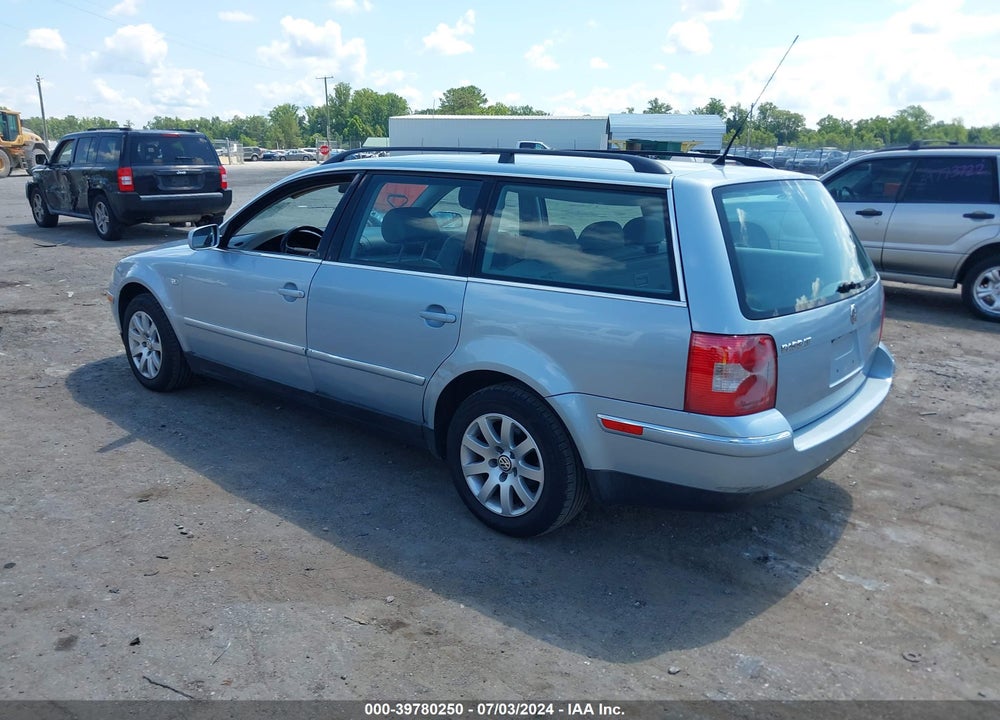 2003 VOLKSWAGEN PASSAT GLS VIN: WVWVD63B93E377296
