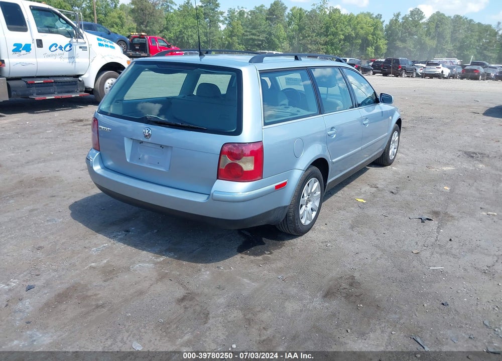 2003 VOLKSWAGEN PASSAT GLS VIN: WVWVD63B93E377296