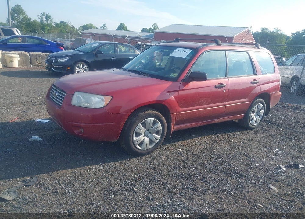 2008 SUBARU FORESTER 2.5X VIN: JF1SG63618H706176