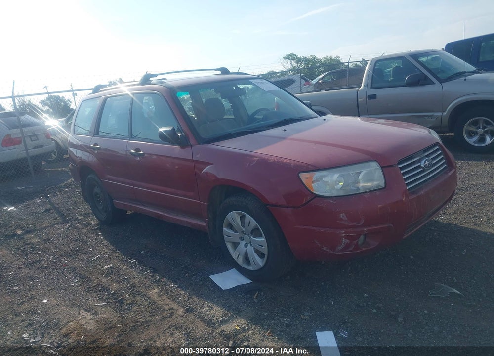 2008 SUBARU FORESTER 2.5X VIN: JF1SG63618H706176