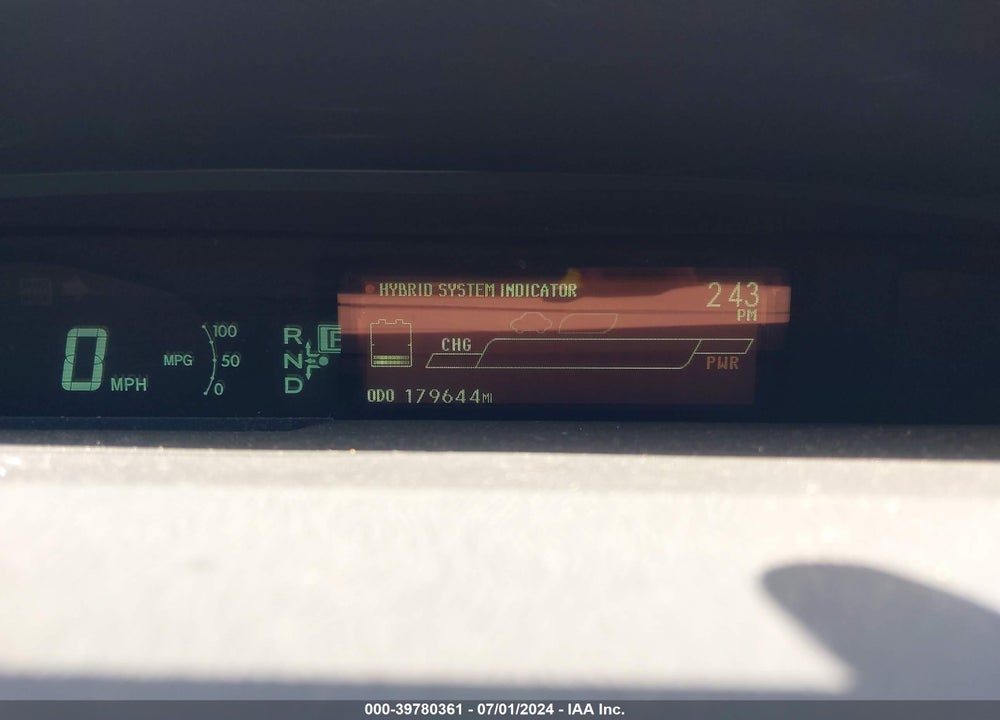 2013 TOYOTA PRIUS TWO VIN: JTDKN3DU3D1643225
