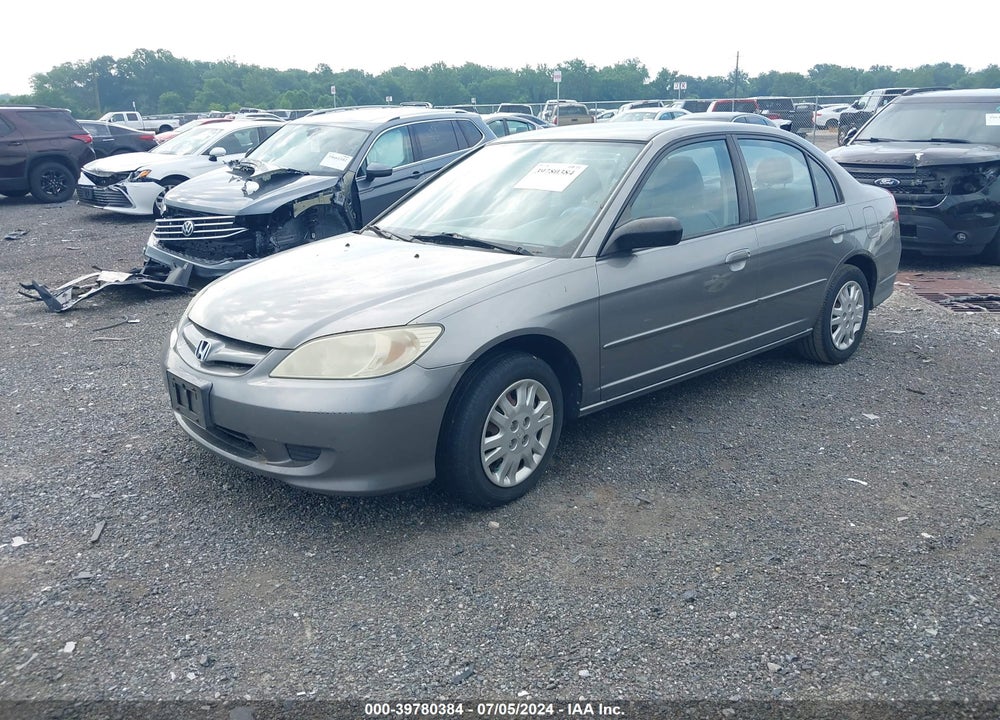 2005 HONDA CIVIC LX VIN: 2HGES16675H522324