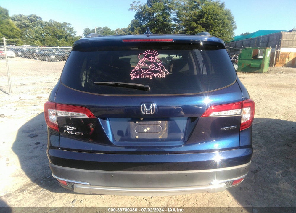 2019 HONDA PILOT TOURING VIN: 5FNYF5H62KB007026