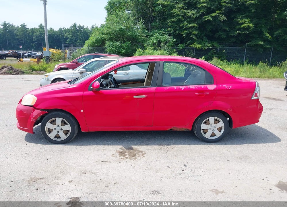 2009 CHEVROLET AVEO LT VIN: KL1TD56EX9B346678