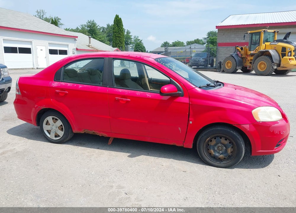 2009 CHEVROLET AVEO LT VIN: KL1TD56EX9B346678