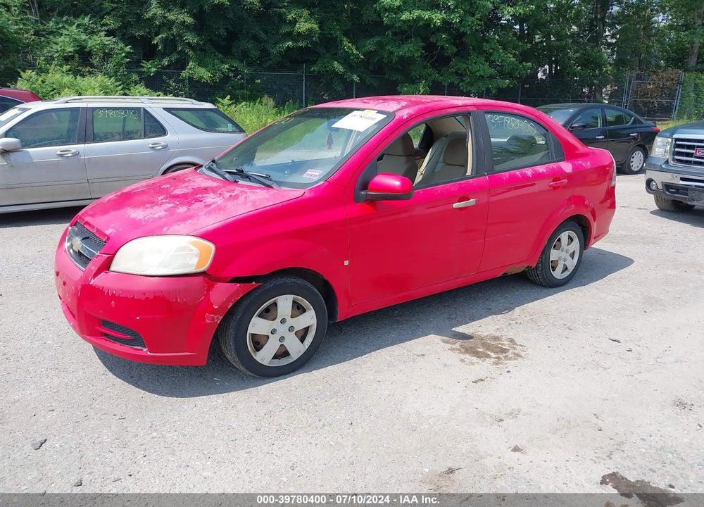 2009 CHEVROLET AVEO LT VIN: KL1TD56EX9B346678