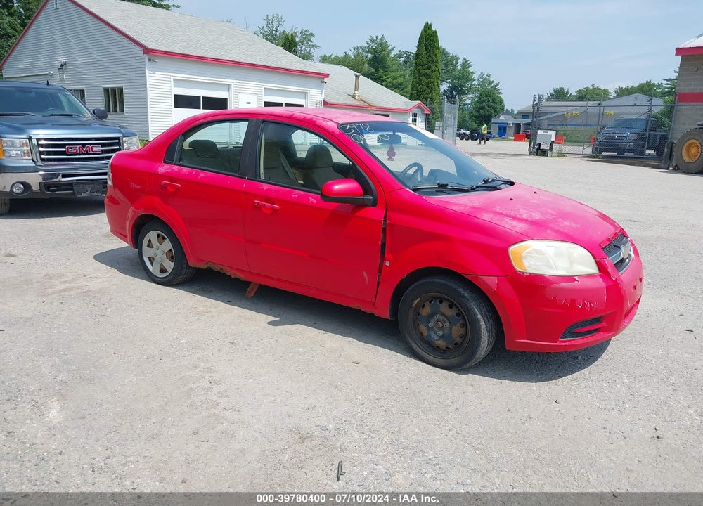 2009 CHEVROLET AVEO LT VIN: KL1TD56EX9B346678