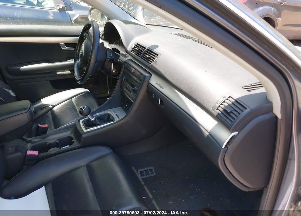 2005 AUDI A4 2.0T VIN: WAUDF78E05A574380