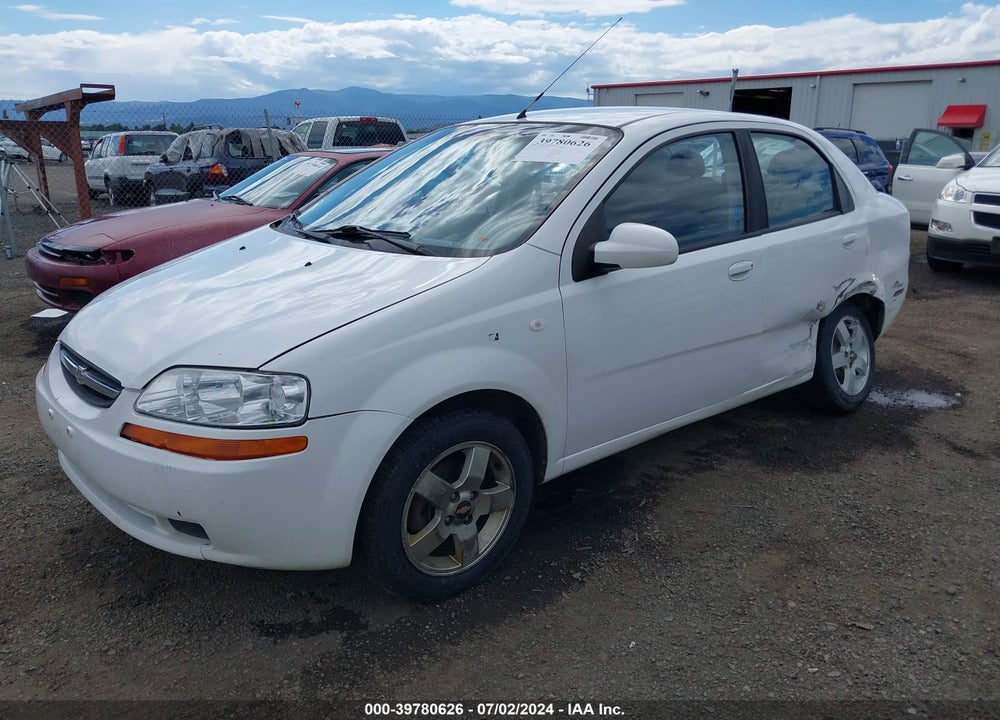 2006 CHEVROLET AVEO LS VIN: KL1TD56676B550214