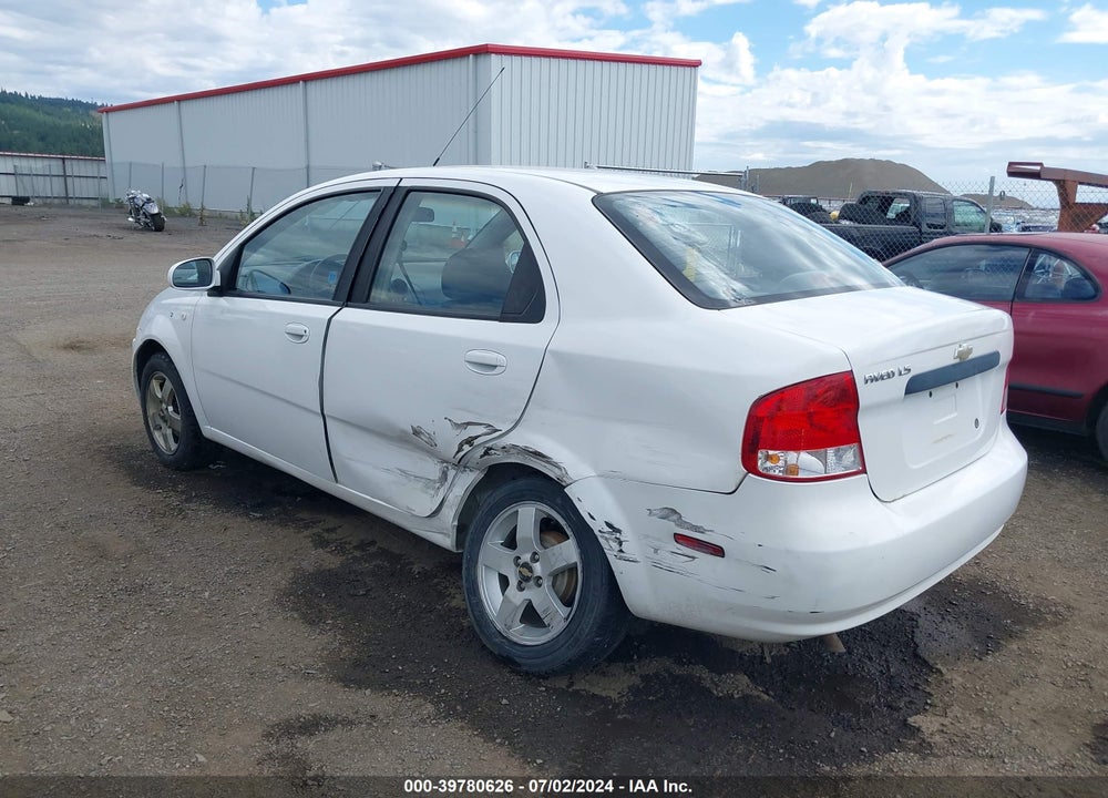 2006 CHEVROLET AVEO LS VIN: KL1TD56676B550214