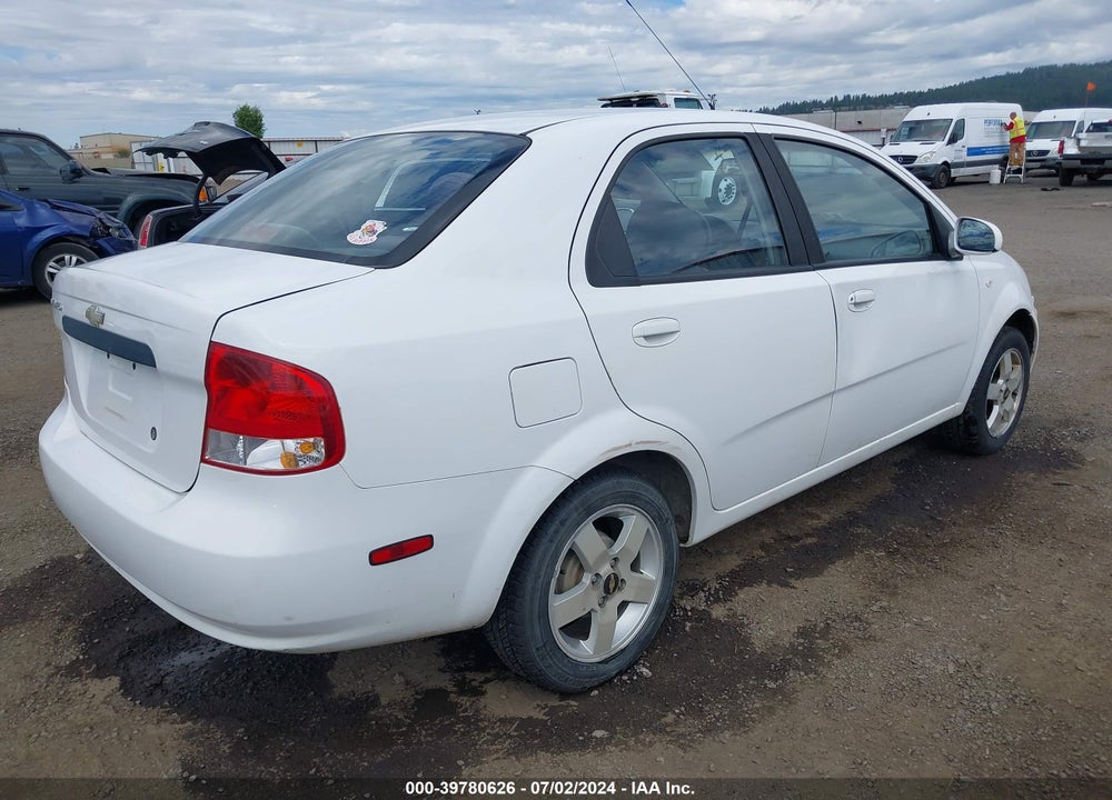 2006 CHEVROLET AVEO LS VIN: KL1TD56676B550214