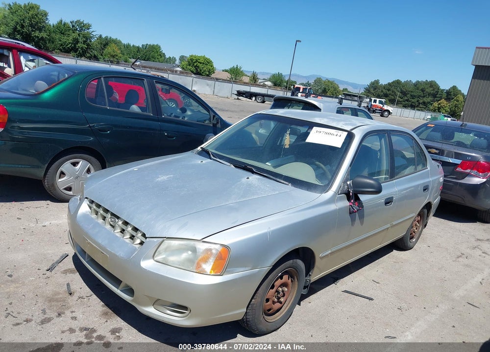 2001 HYUNDAI ACCENT GL VIN: KMHCG45C21U215775