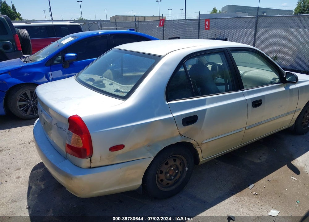 2001 HYUNDAI ACCENT GL VIN: KMHCG45C21U215775