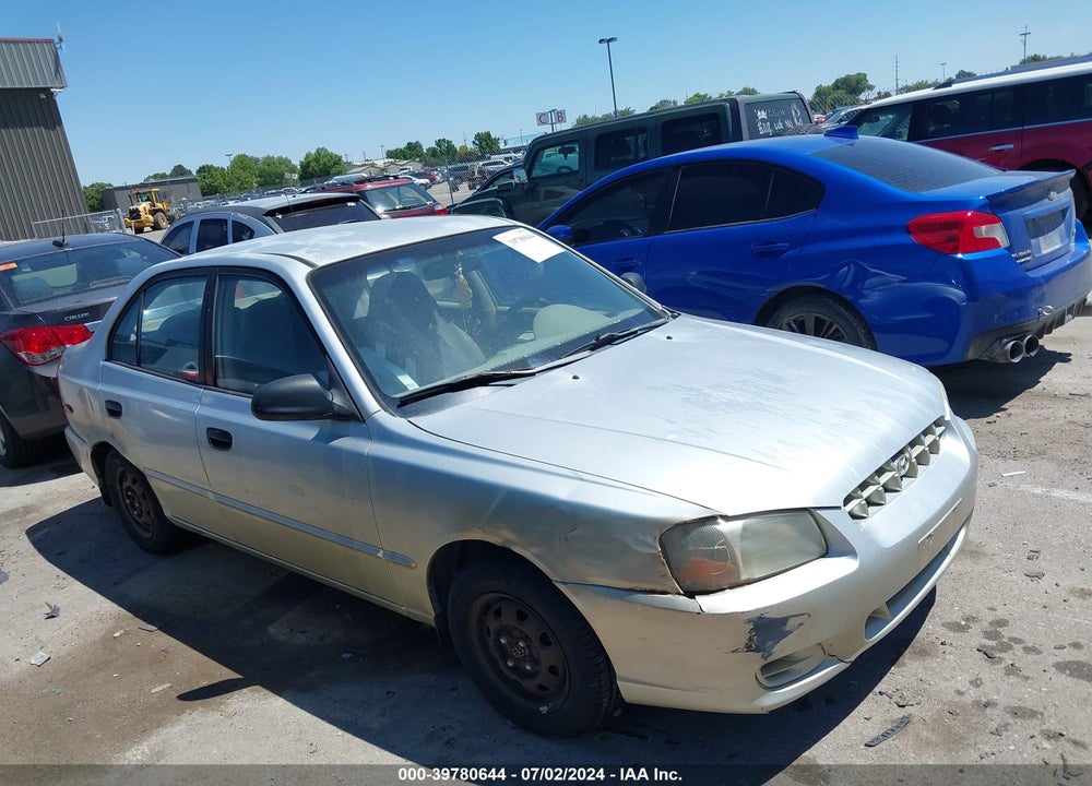 2001 HYUNDAI ACCENT GL VIN: KMHCG45C21U215775