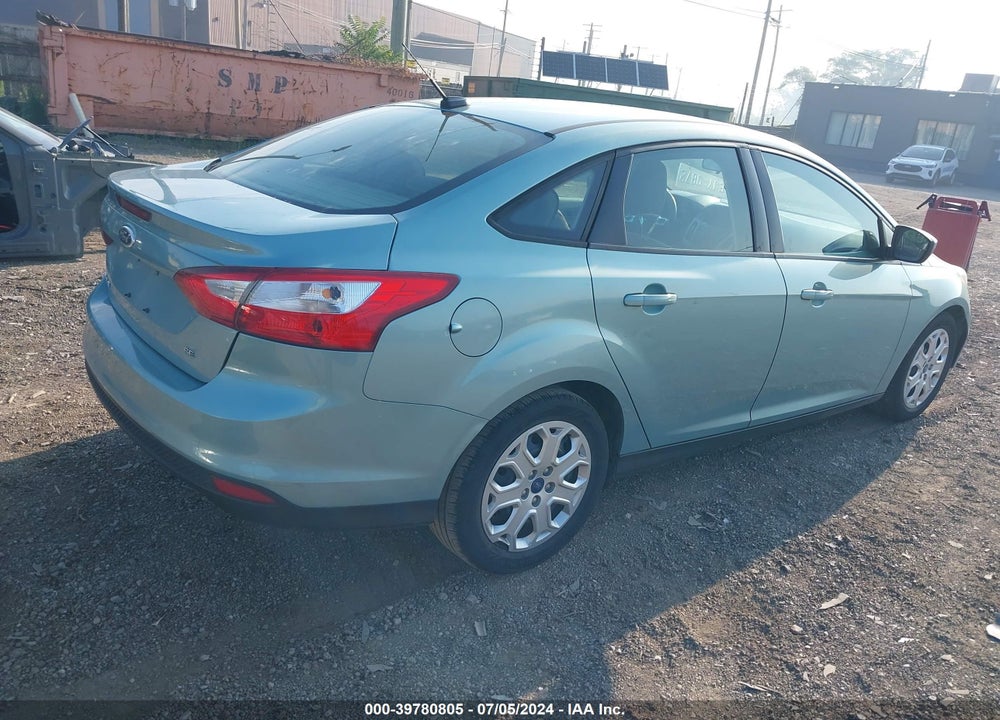 2012 FORD FOCUS SE VIN: 1FAHP3F21CL319974