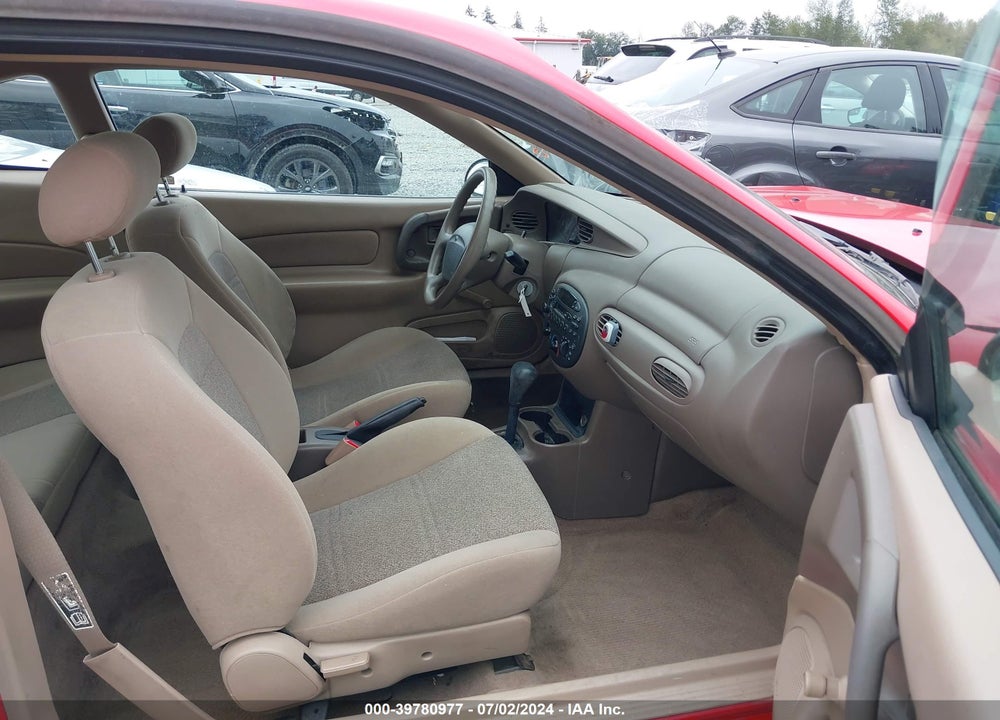 1999 FORD ESCORT ZX2 COOL/ZX2 HOT VIN: 3FAKP1135XR123196