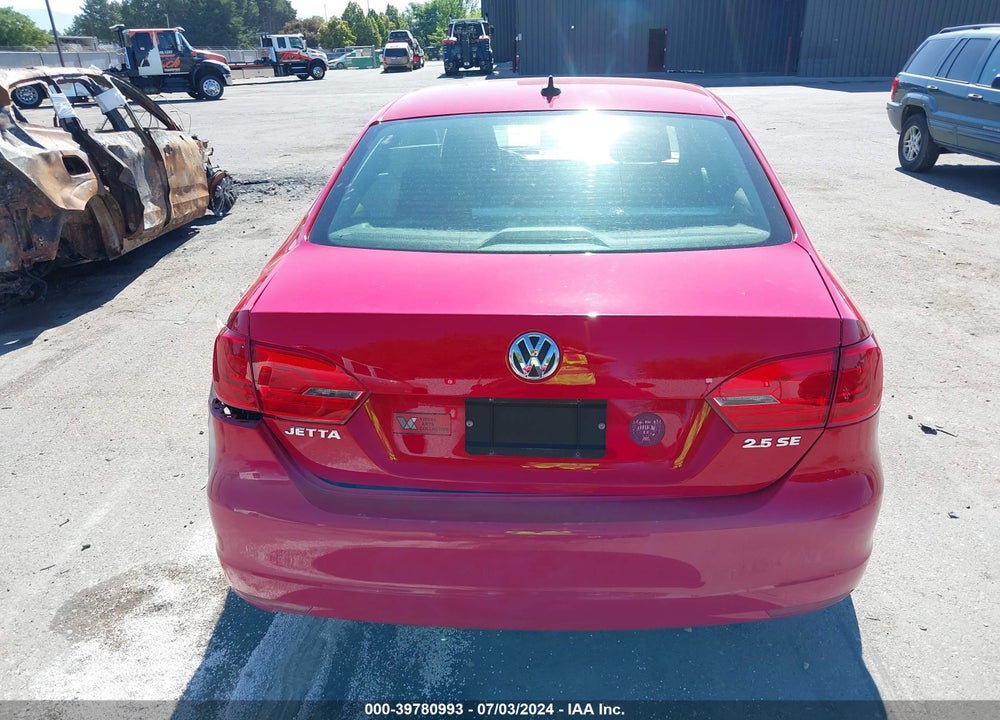 2012 VOLKSWAGEN JETTA 2.5L SE VIN: 3VWDP7AJ1CM427778