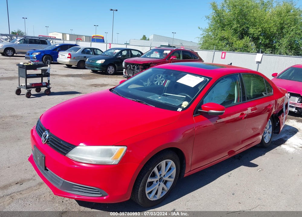 2012 VOLKSWAGEN JETTA 2.5L SE VIN: 3VWDP7AJ1CM427778