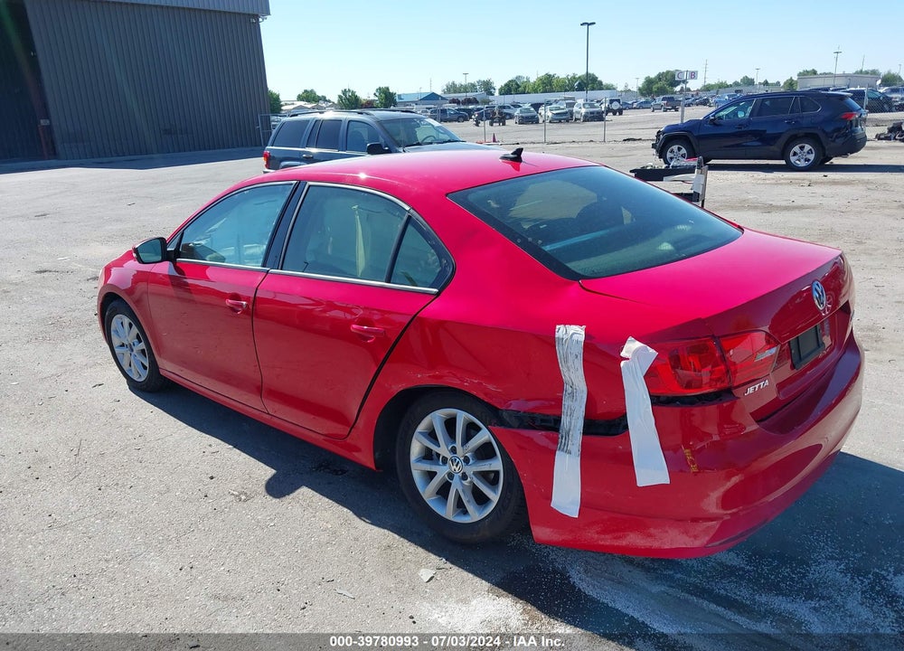 2012 VOLKSWAGEN JETTA 2.5L SE VIN: 3VWDP7AJ1CM427778
