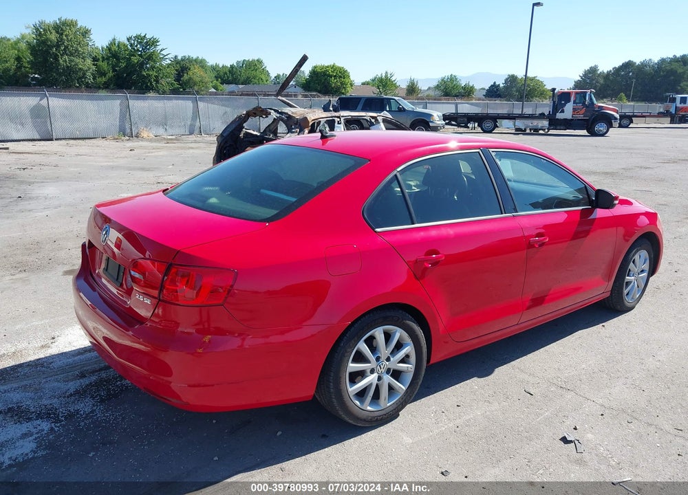 2012 VOLKSWAGEN JETTA 2.5L SE VIN: 3VWDP7AJ1CM427778