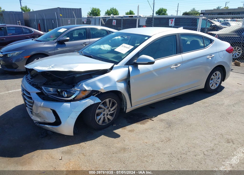 2017 HYUNDAI ELANTRA SE VIN: 5NPD74LF8HH113018