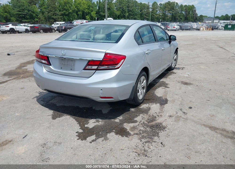 2013 HONDA CIVIC LX VIN: 2HGFB2F55DH588015