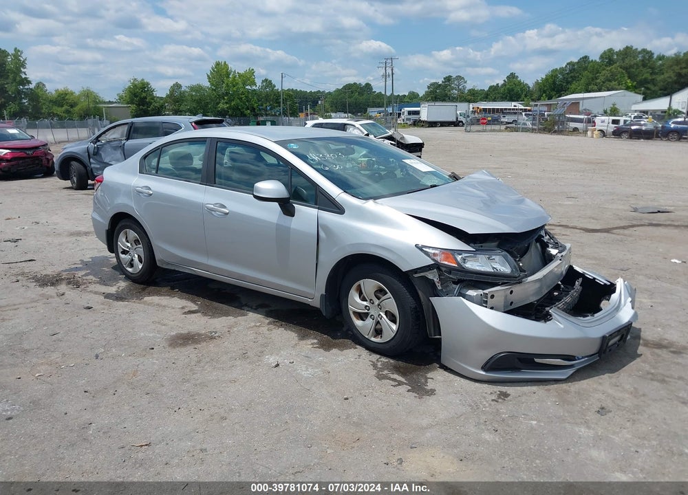 2013 HONDA CIVIC LX VIN: 2HGFB2F55DH588015