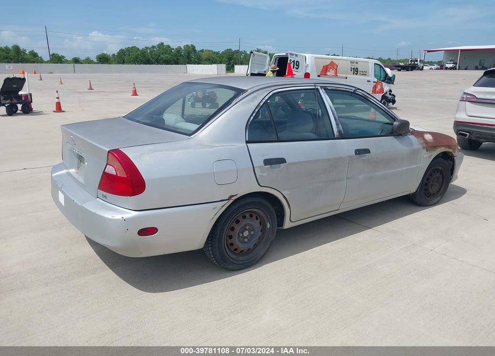2000 MITSUBISHI MIRAGE DE VIN: JA3AY26C2YU015080