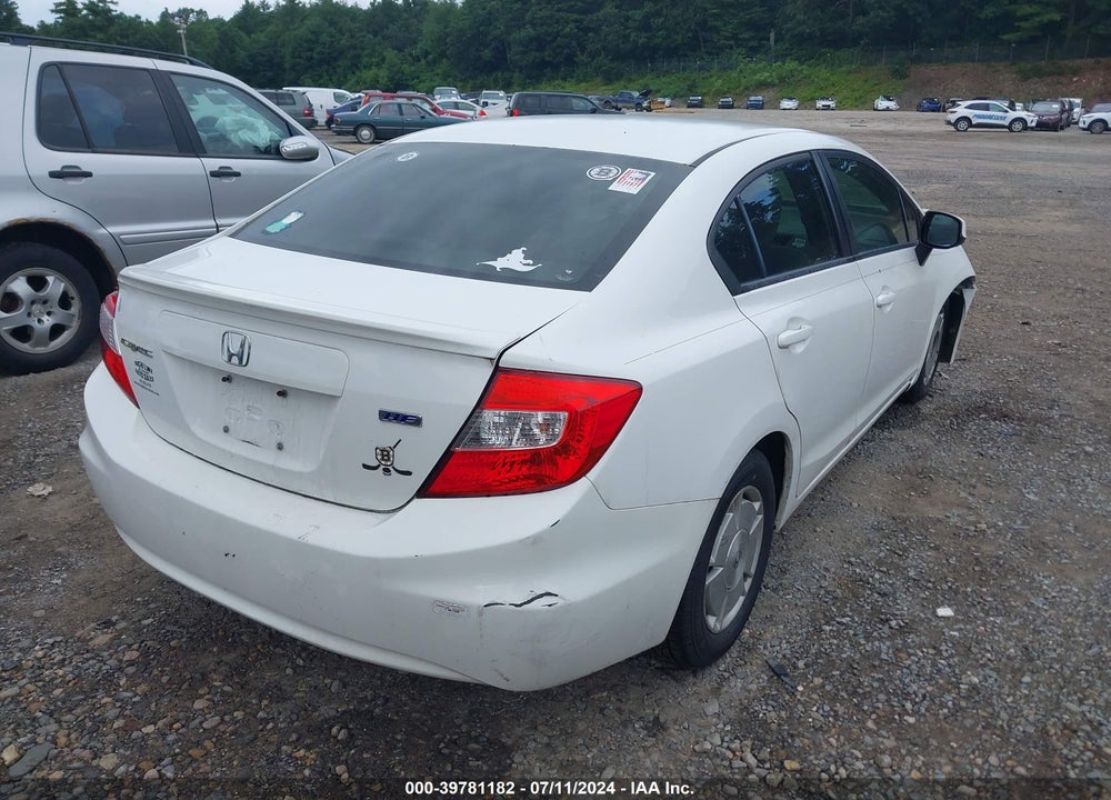 2012 HONDA CIVIC HF VIN: 2HGFB2F69CH553114