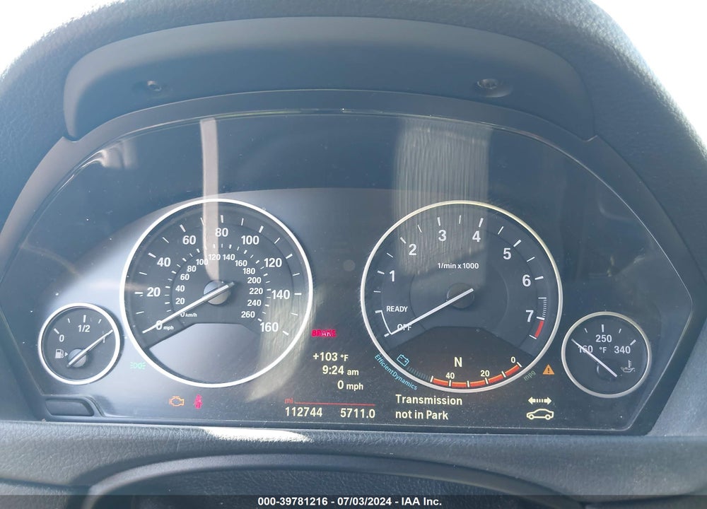 2014 BMW 328I VIN: WBA3C1C5XEK106157