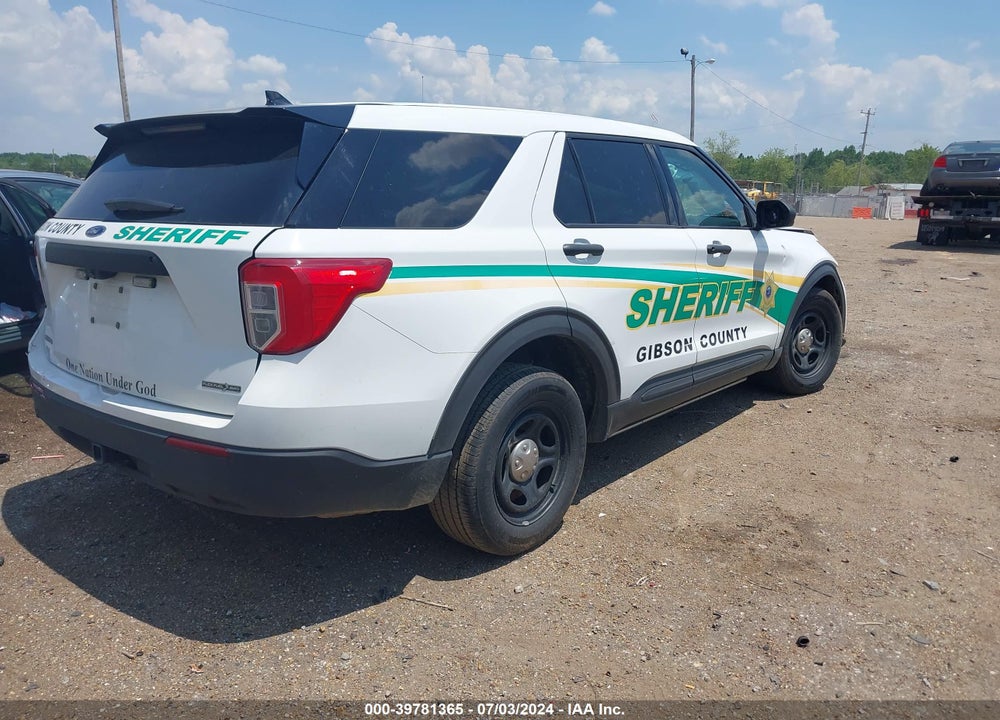 2020 FORD POLICE INTERCEPTOR UTILITY VIN: 1FM5K8AB5LGD09646