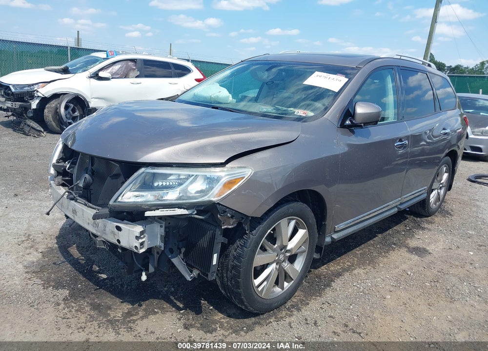 2013 NISSAN PATHFINDER PLATINUM VIN: 5N1AR2MM3DC672458