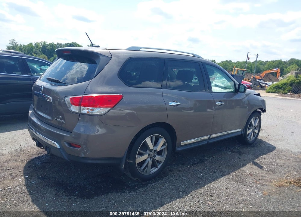 2013 NISSAN PATHFINDER PLATINUM VIN: 5N1AR2MM3DC672458